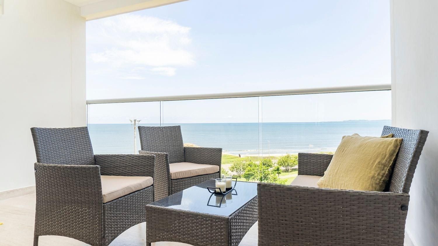 Terraza Vista Mar & Diseno Moderno Deluxe Cb625 Cartagena
