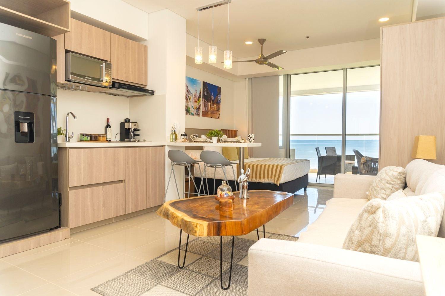 Cb625 En Crespo Con Atardecer Frente Al Mar Apartamento Cartagena